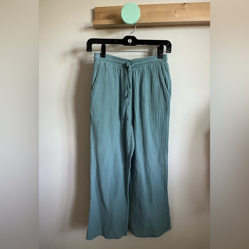 Sincerely Jules Teal Cropped Pants